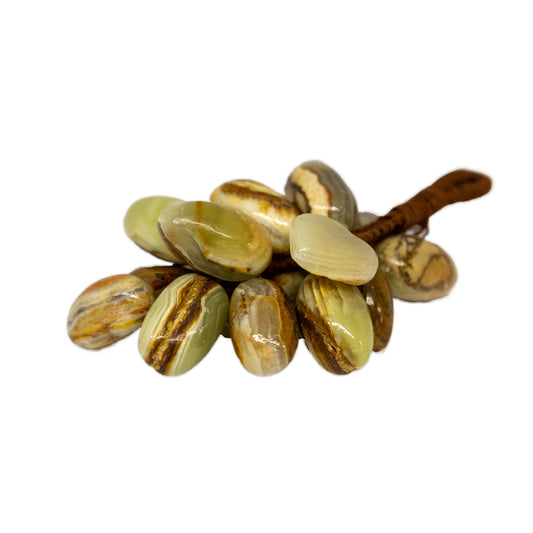 " 100, 50, 30 ve 15 Taneli Oniks Doğal Taş Üzüm | Feng Shui Bereket ve Zenginlik Dekoru