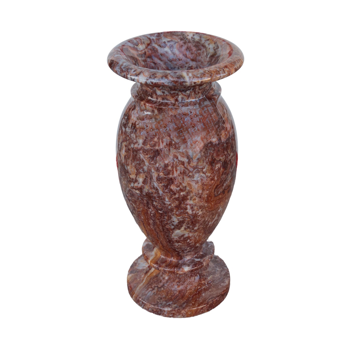25 cm Doğal Oniks Küp Vazo - Modern ve Şık Dekoratif Tasarım