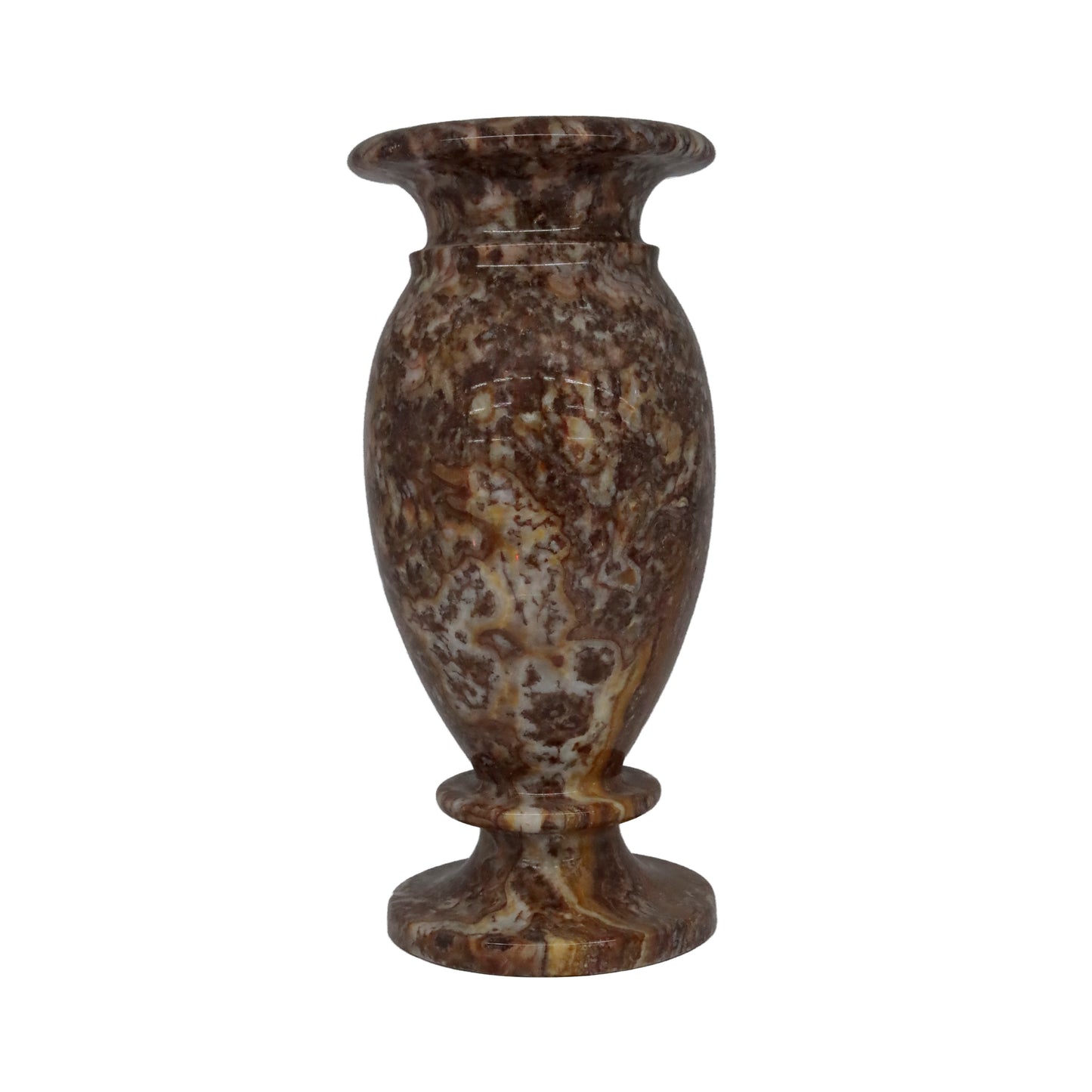 25 cm Doğal Oniks Küp Vazo - Modern ve Şık Dekoratif Tasarım