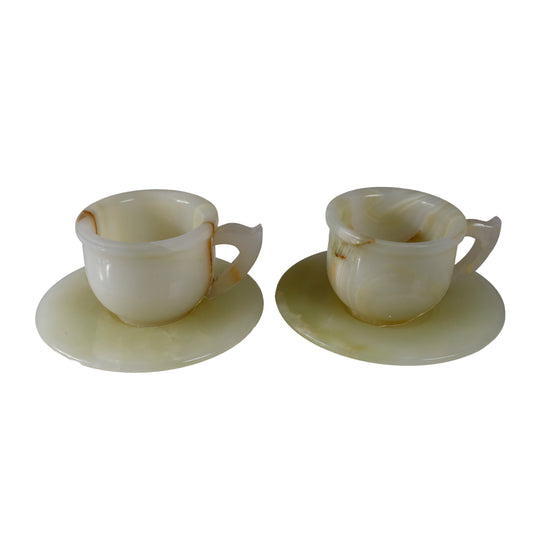 Doğal Oniks Taşı Türk Kahvesi Fincanı Takımı - Şık ve Özel Tasarım