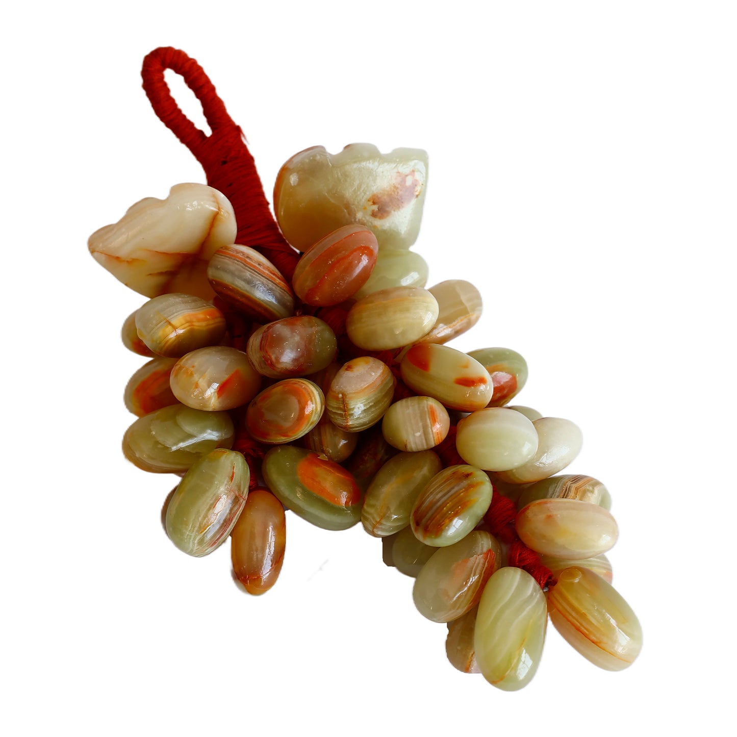 Doğal Oniks Taş 50 Taneli Üzüm Dekor – Feng Shui Bereket ve Bolluk Sembolü, El Yapımı Şık Ev Aksesuarı