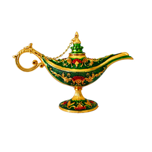 Dekoratif Alaaddin Sihirli Lambası - Vintage Tasarım, 13x8.5 cm