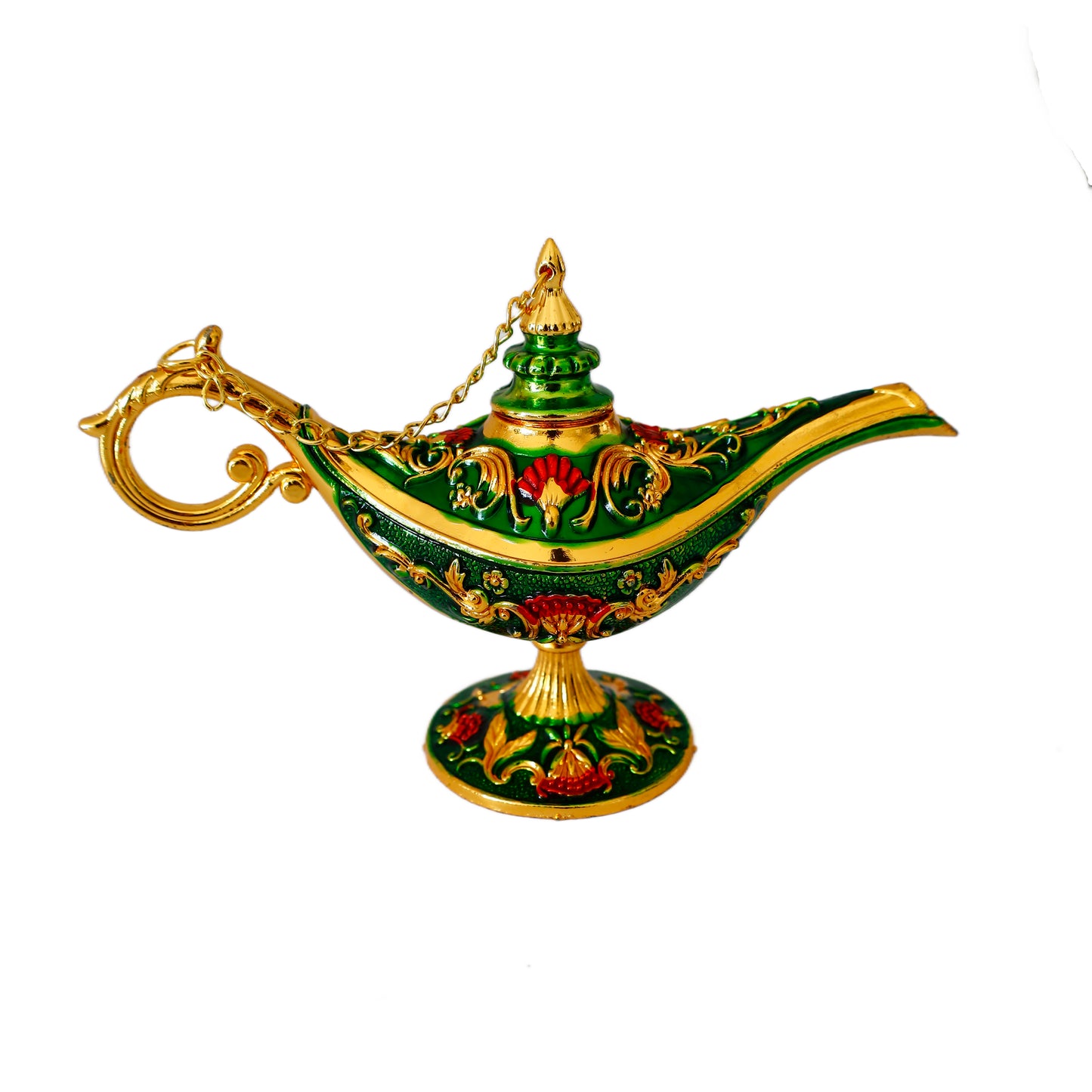 Dekoratif Alaaddin Sihirli Lambası - Vintage Tasarım, 13x8.5 cm