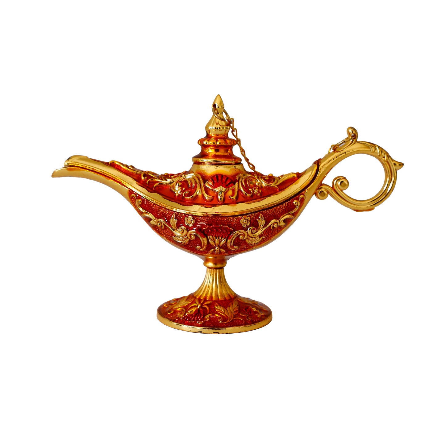 Dekoratif Alaaddin Sihirli Lambası - Vintage Tasarım, 13x8.5 cm