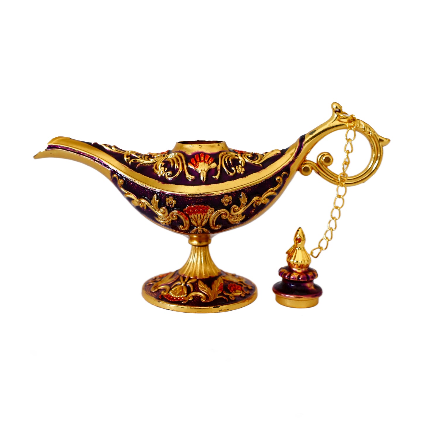 Dekoratif Alaaddin Sihirli Lambası - Vintage Tasarım, 13x8.5 cm