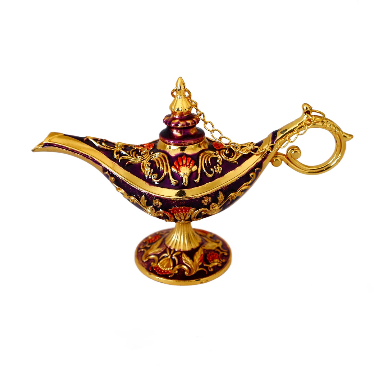 Dekoratif Alaaddin Sihirli Lambası - Vintage Tasarım, 13x8.5 cm