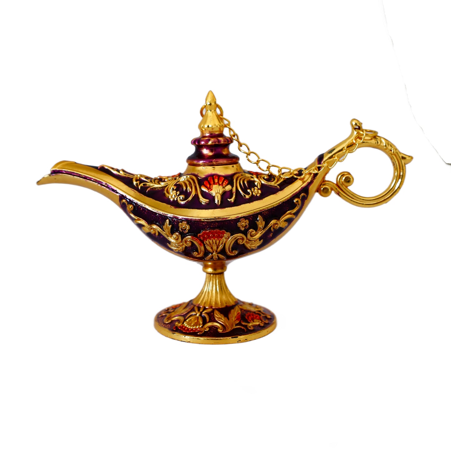 Dekoratif Alaaddin Sihirli Lambası - Vintage Tasarım, 13x8.5 cm