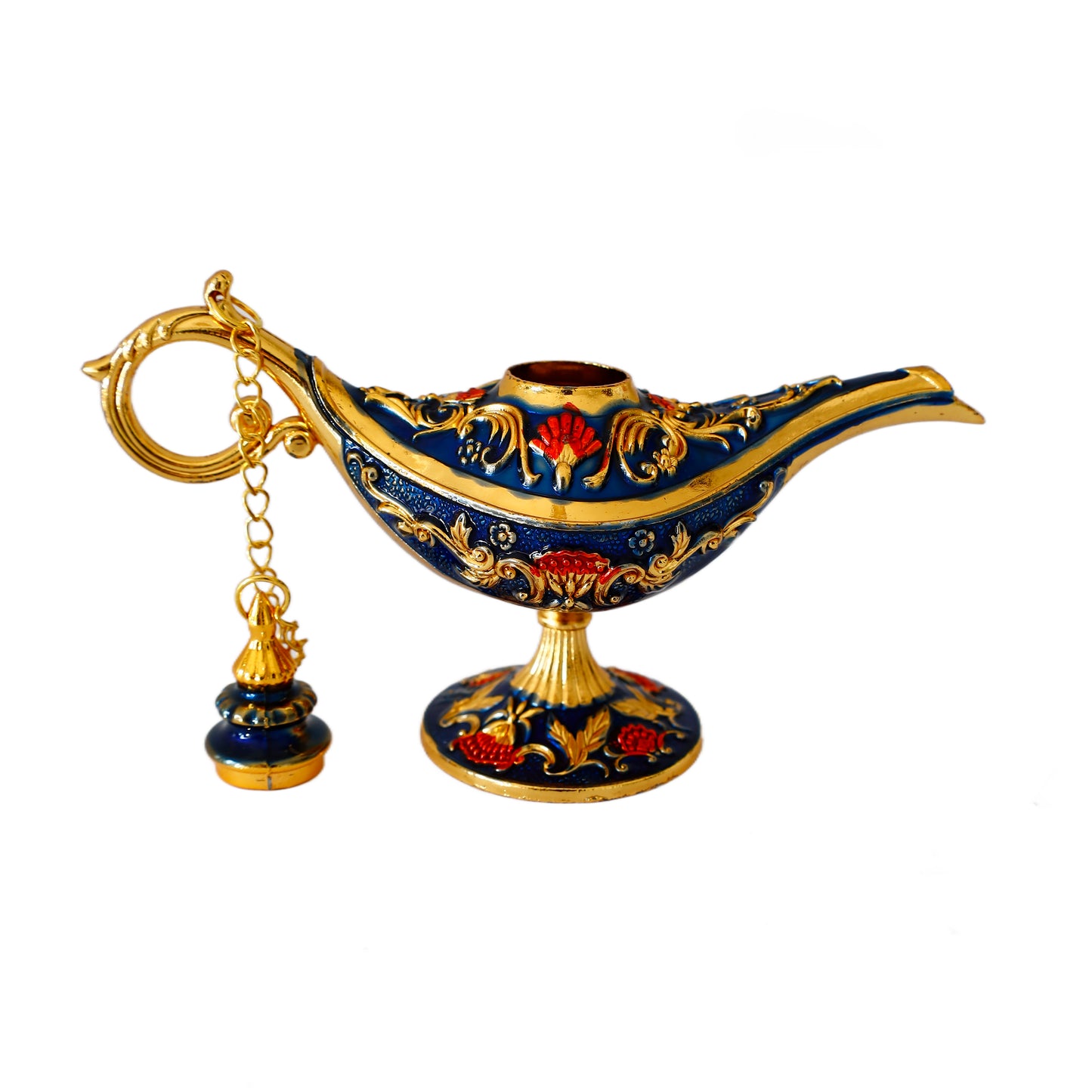 Dekoratif Alaaddin Sihirli Lambası - Vintage Tasarım, 13x8.5 cm
