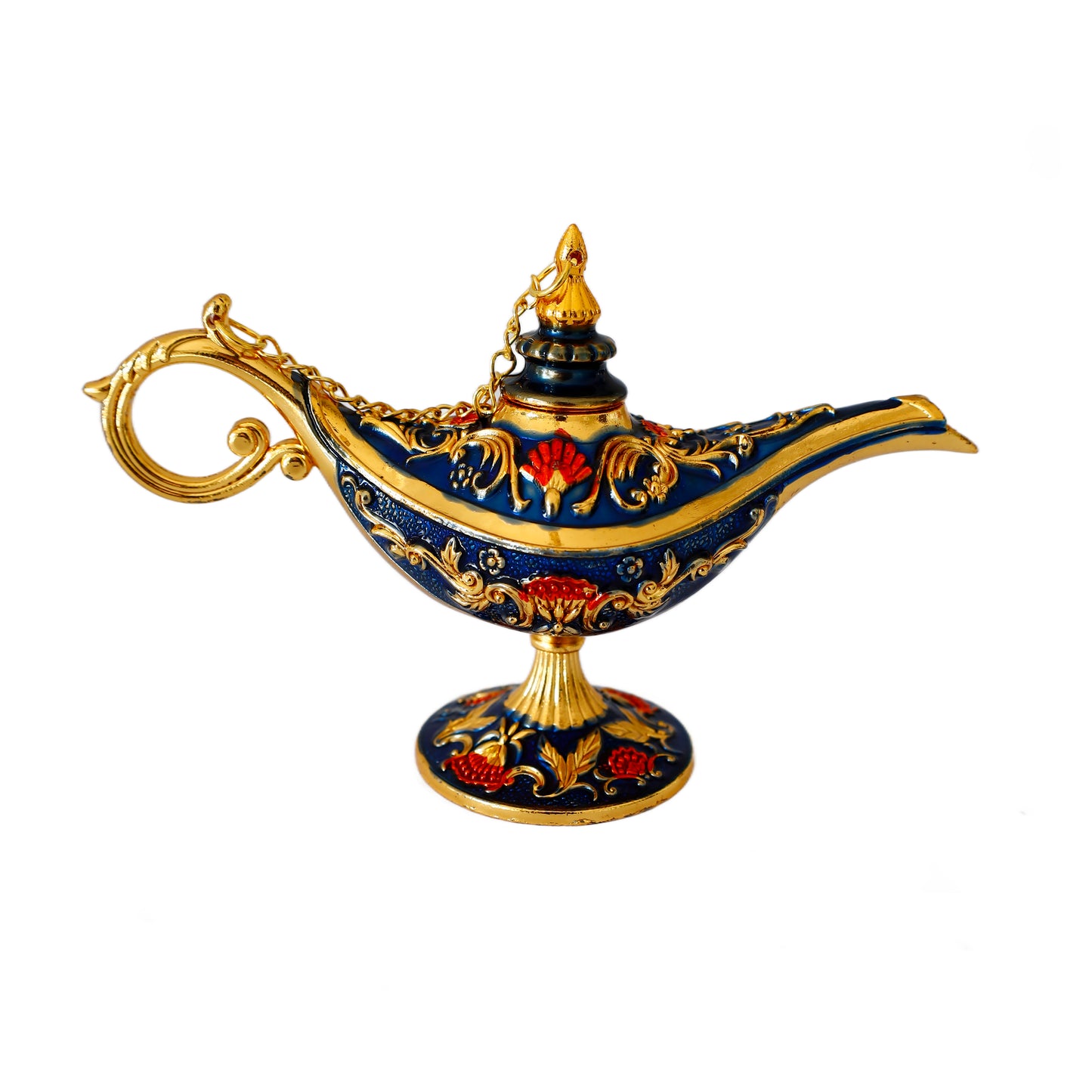 Dekoratif Alaaddin Sihirli Lambası - Vintage Tasarım, 13x8.5 cm