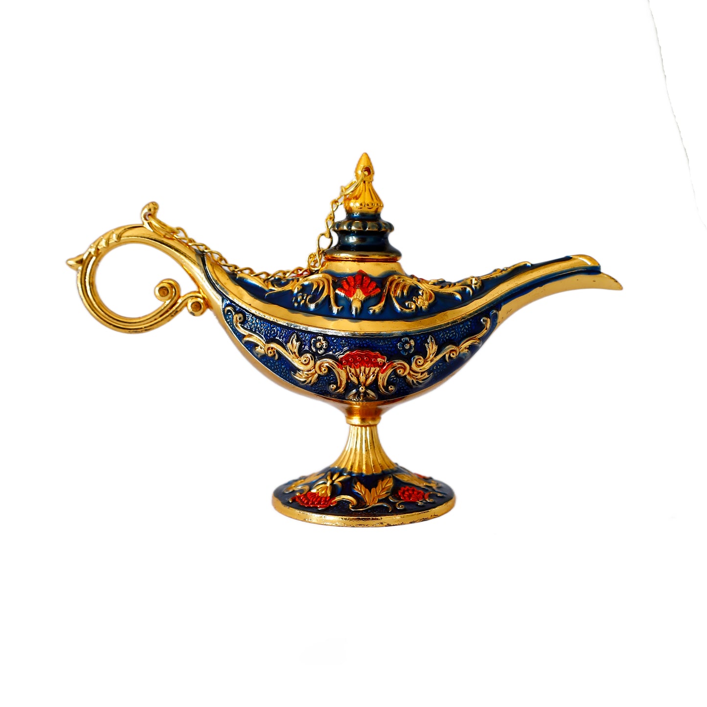 Dekoratif Alaaddin Sihirli Lambası - Vintage Tasarım, 13x8.5 cm