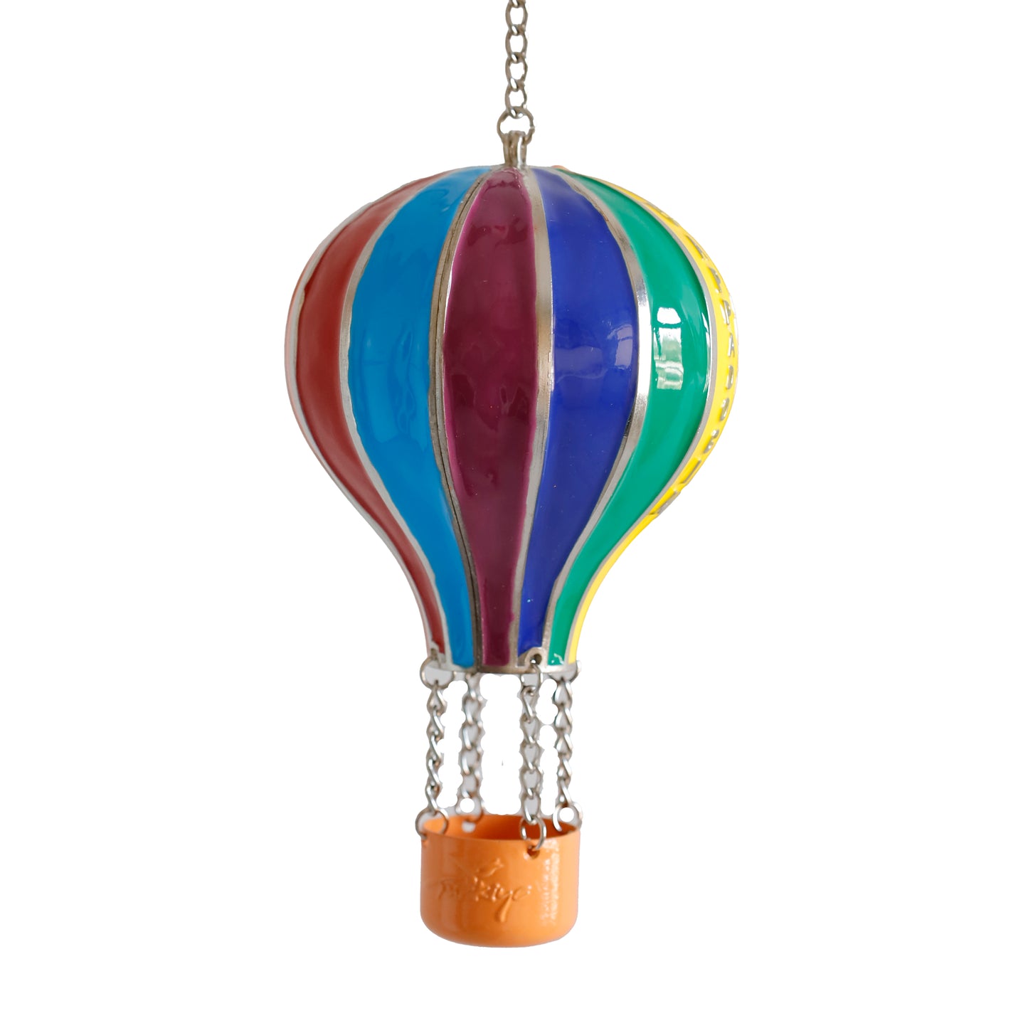 Renkli El Yapımı Metal Balon Biblo – Cappadocia Temalı Dekoratif Obje