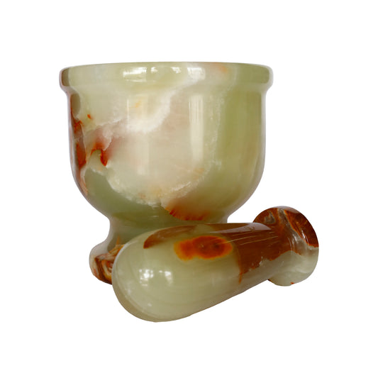 "Doğal Oniks Taş Havan - Mutfak ve Hediyelik El Yapımı Özgün Tasarım"