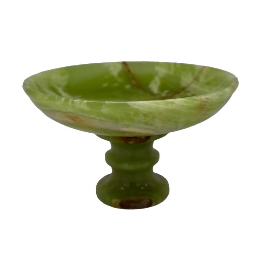 El Yapımı Dekoratif Oniks Doğal Taş Ayaklı Çanak | Şık Dekor & Özel Hediye