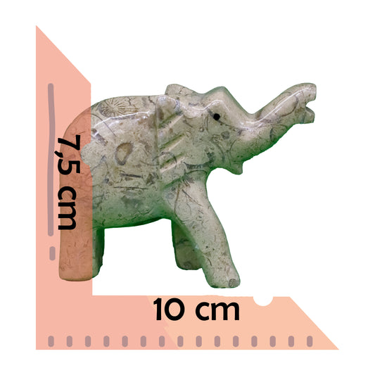 Doğal Oniks Taş El Yapımı Fil Figürü – Bereket ve Şans Getiren Dekoratif Obje