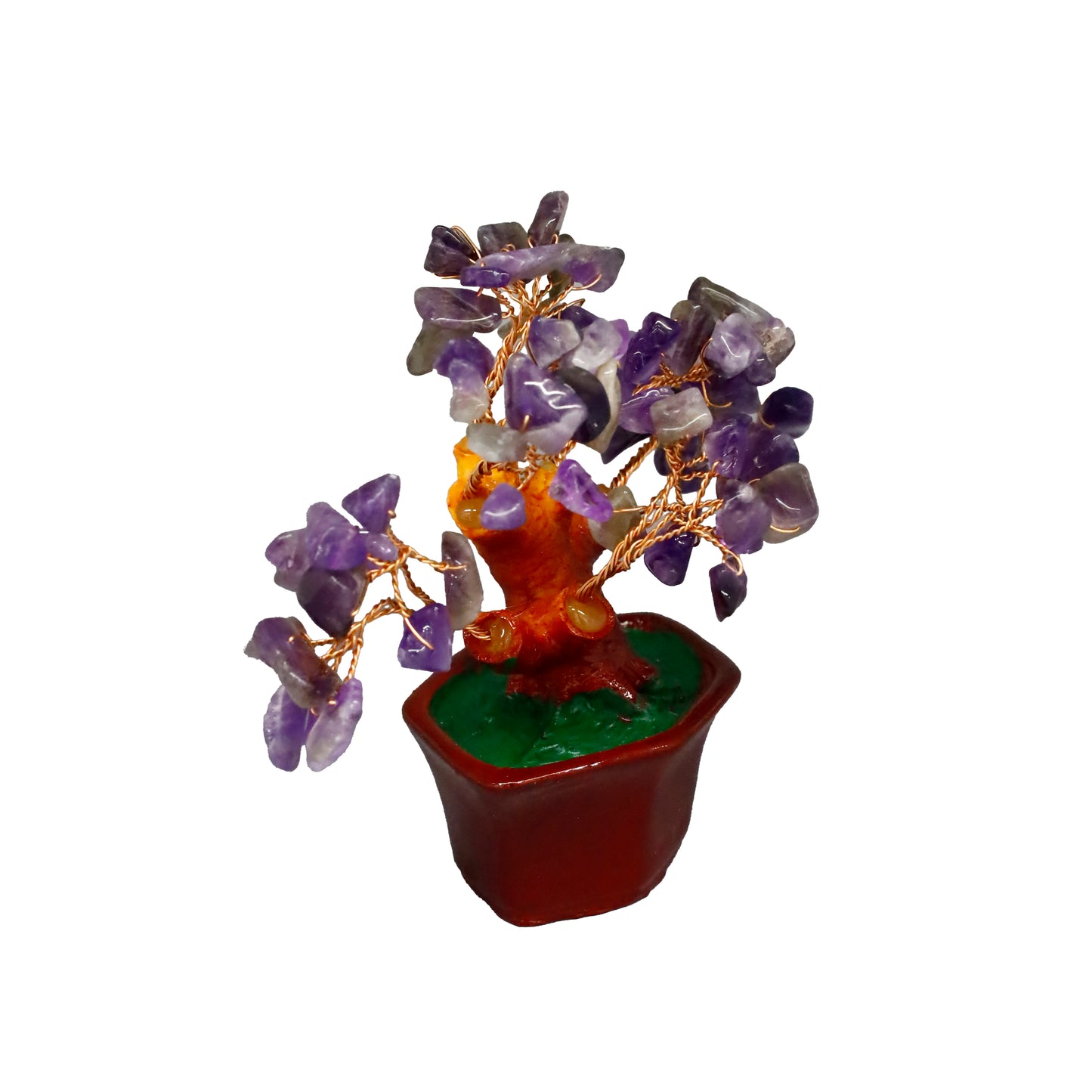Ametist Doğal Taşlı Bonsai Hayat Ağacı - Dekoratif ve Şifalı Enerji Ağacı