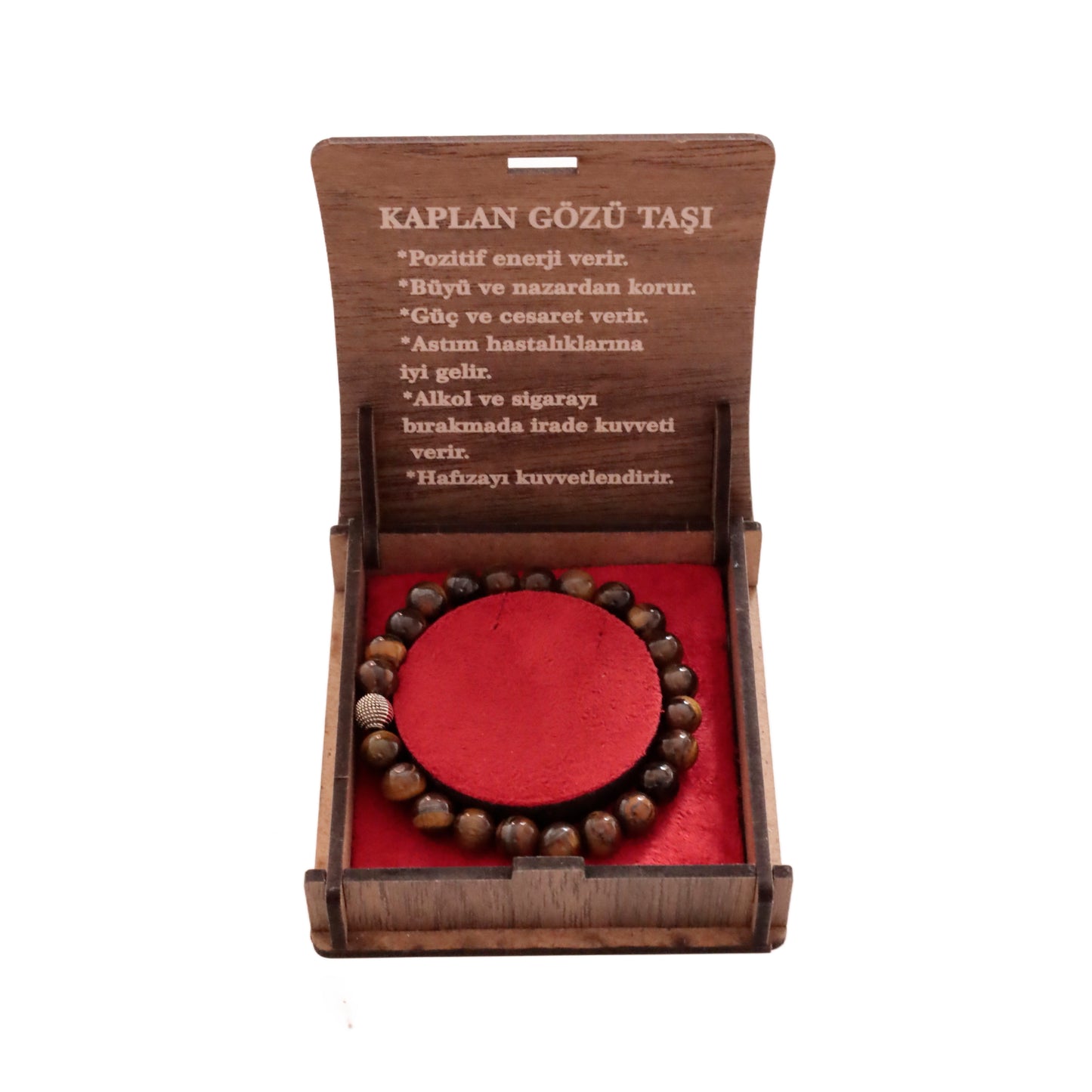 Kaplangözü Doğal Taş Set - 8 mm Bileklik & Kolye ile Ruhsal Güç
