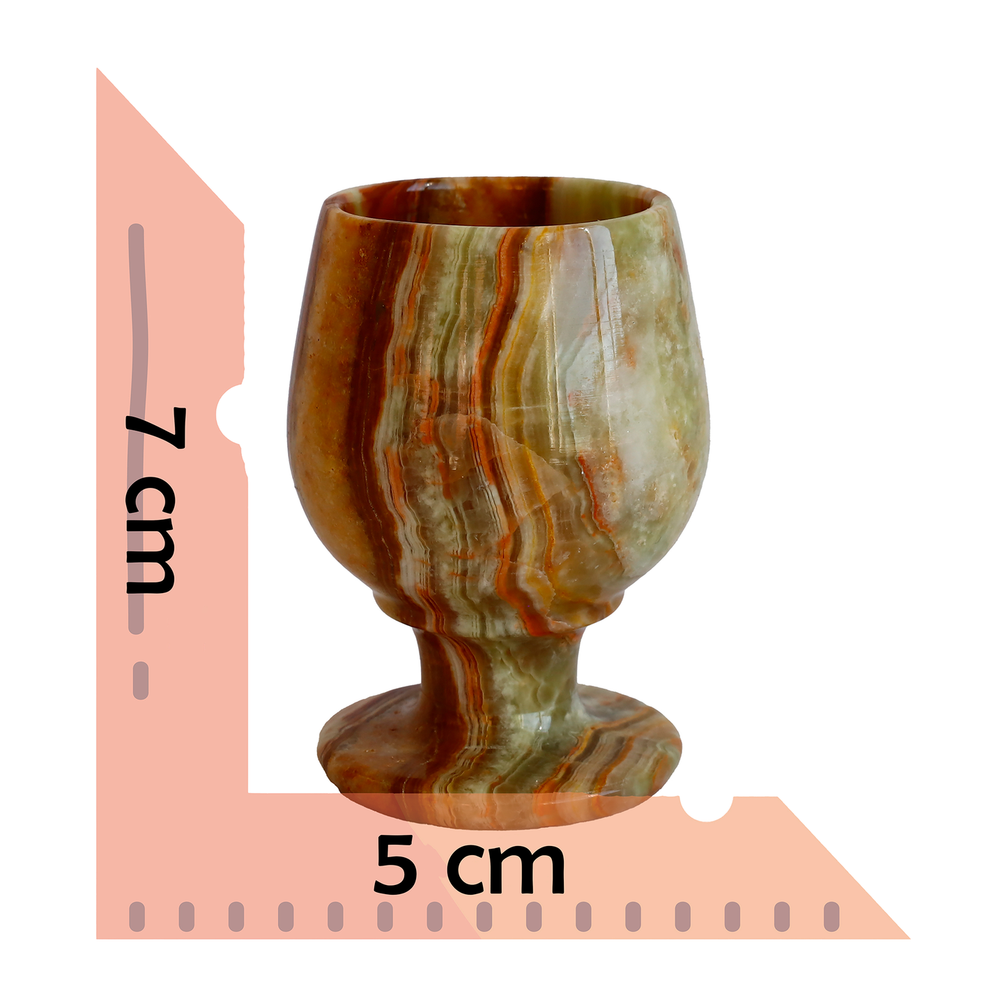 Onyx Natural Stone Cup, Goblet, and Ashtray Set – Handmade Stylish Table Decor | Onyx Stone Gift Set
