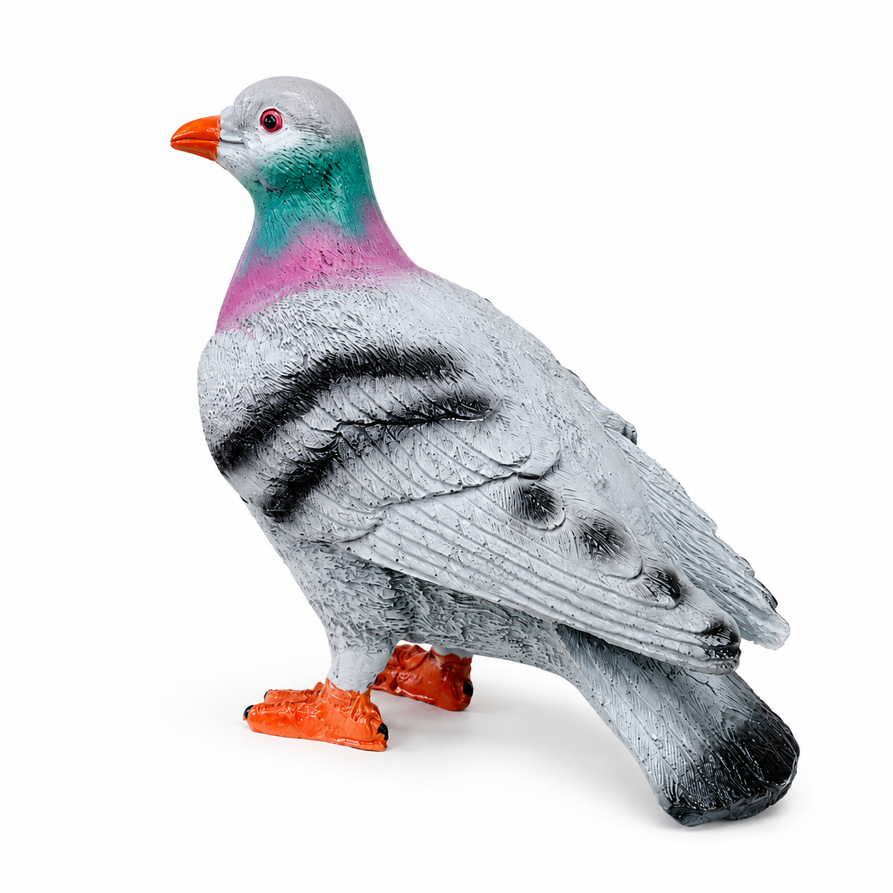 Canlı Boy Güvercin Biblo Polyester Dekoratif Heykel Hediyelik Ev Ofis Bahçe Dekoru 24 cm