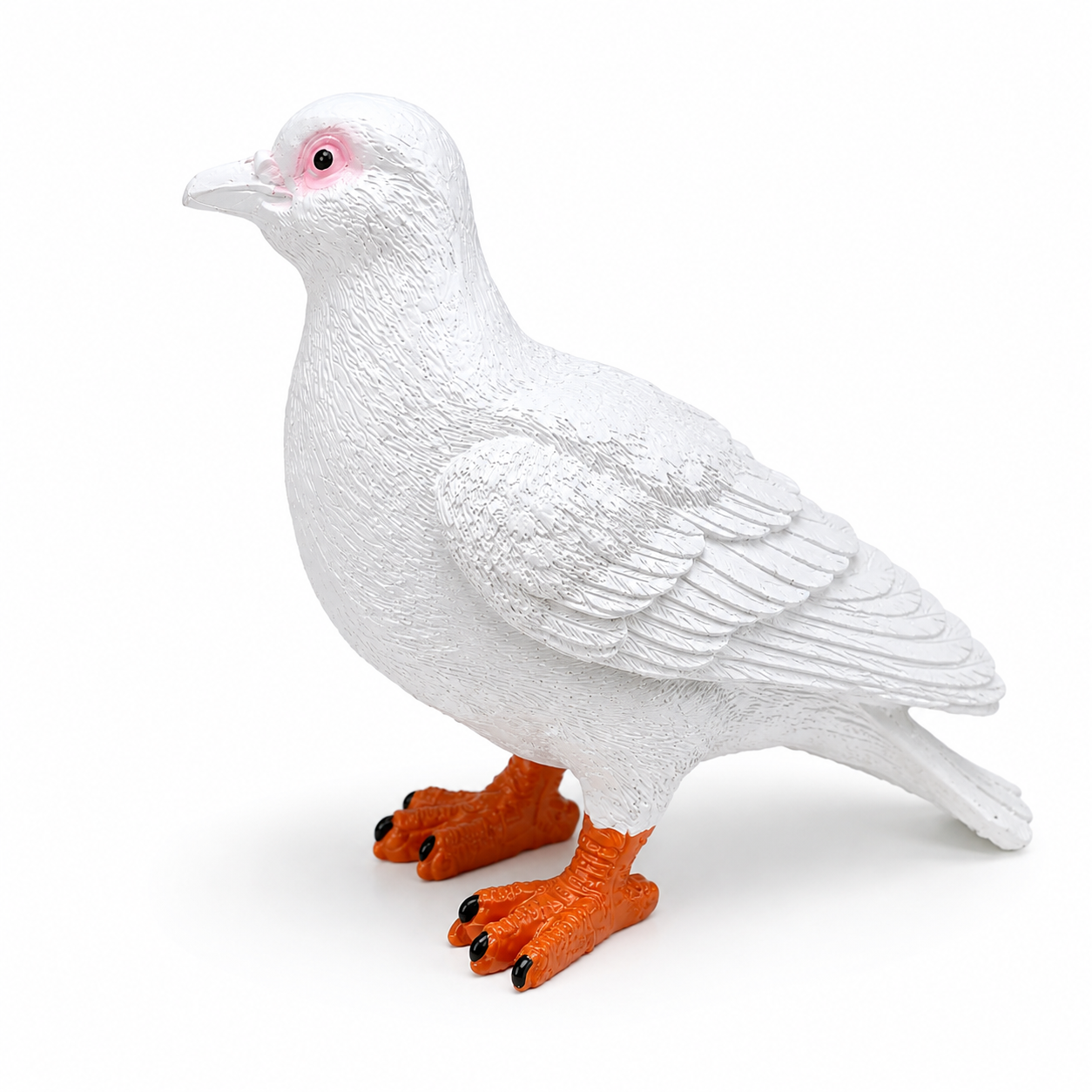 Canlı Boy Güvercin Biblo Polyester Dekoratif Heykel Hediyelik Ev Ofis Bahçe Dekoru 24 cm