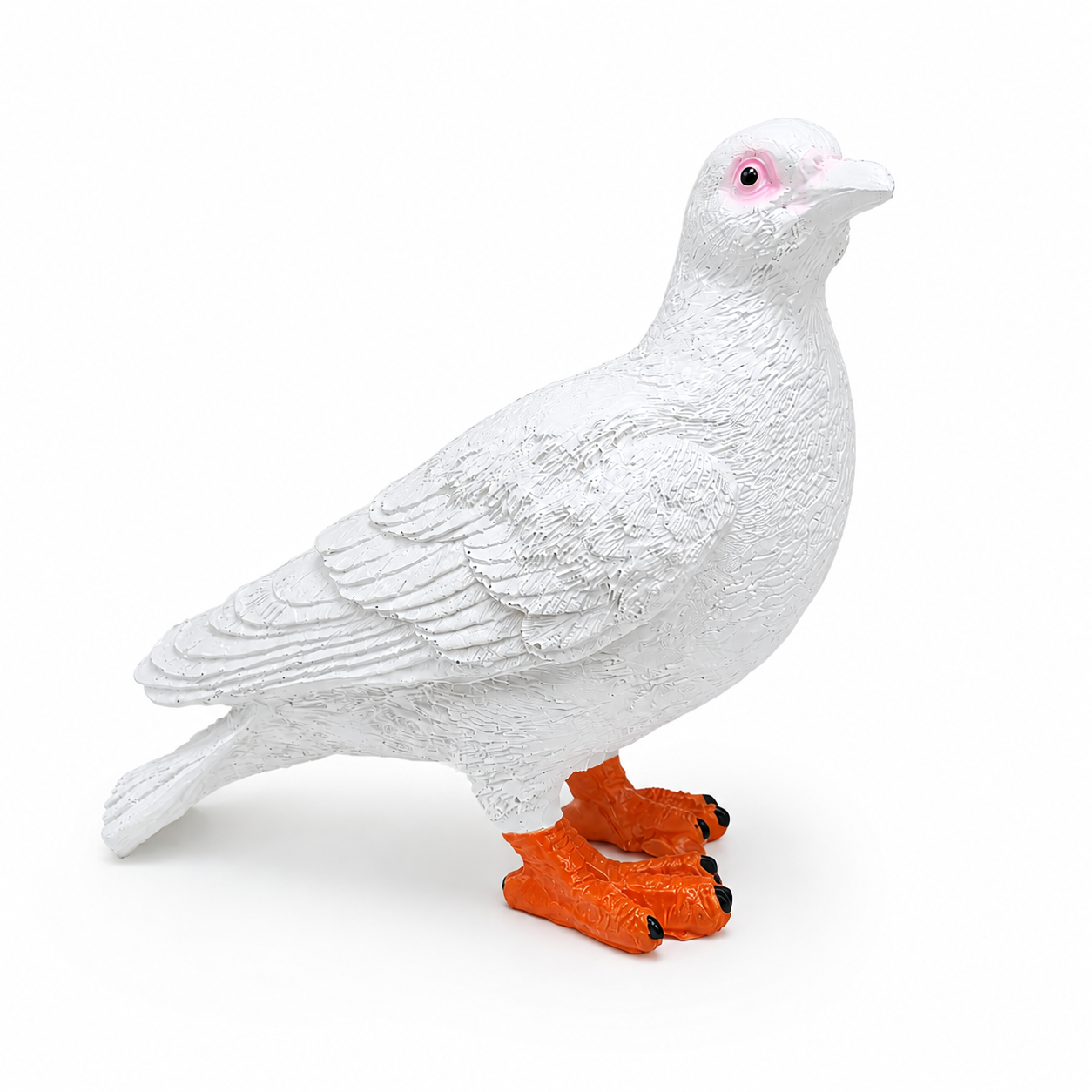 Canlı Boy Güvercin Biblo Polyester Dekoratif Heykel Hediyelik Ev Ofis Bahçe Dekoru 24 cm