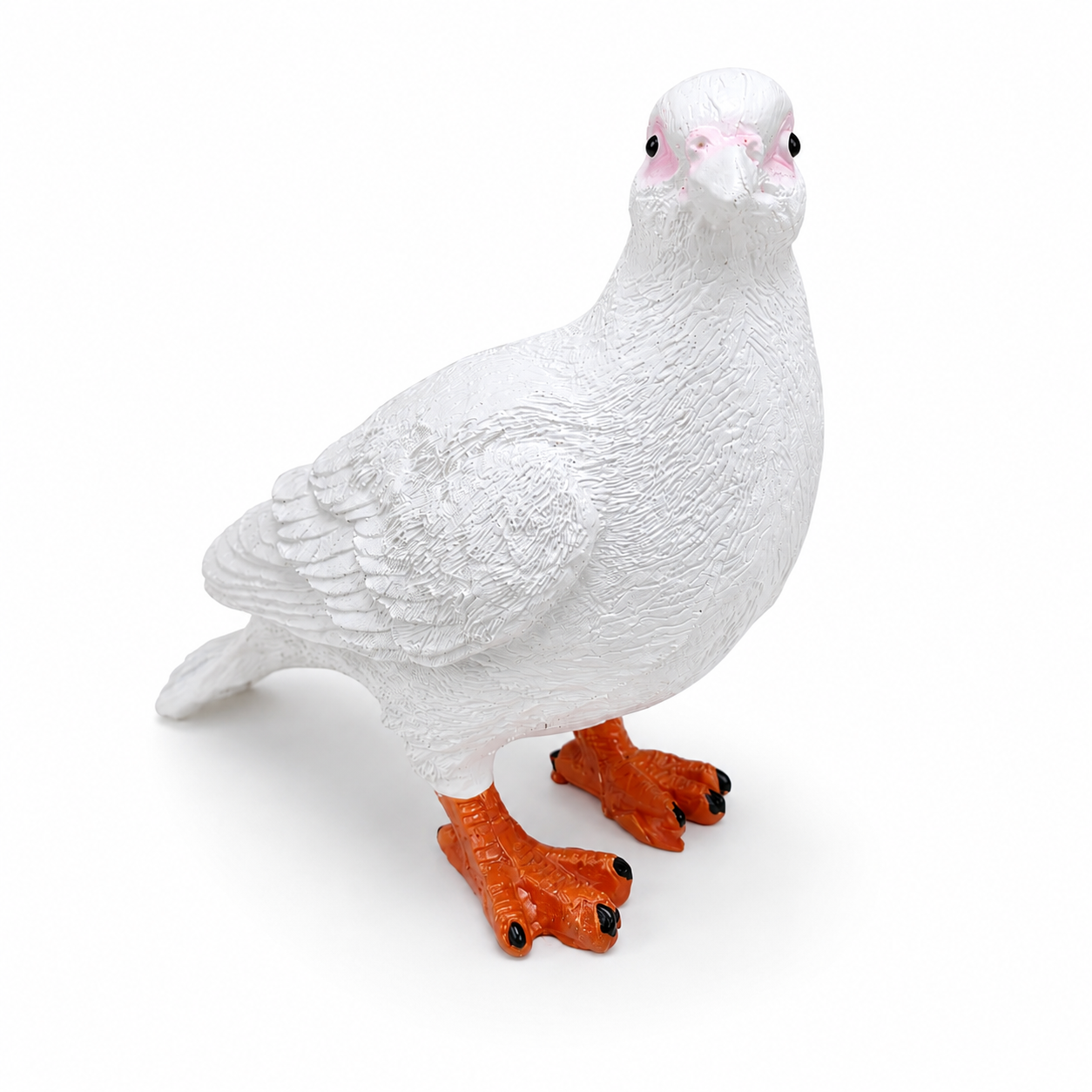 Canlı Boy Güvercin Biblo Polyester Dekoratif Heykel Hediyelik Ev Ofis Bahçe Dekoru 24 cm