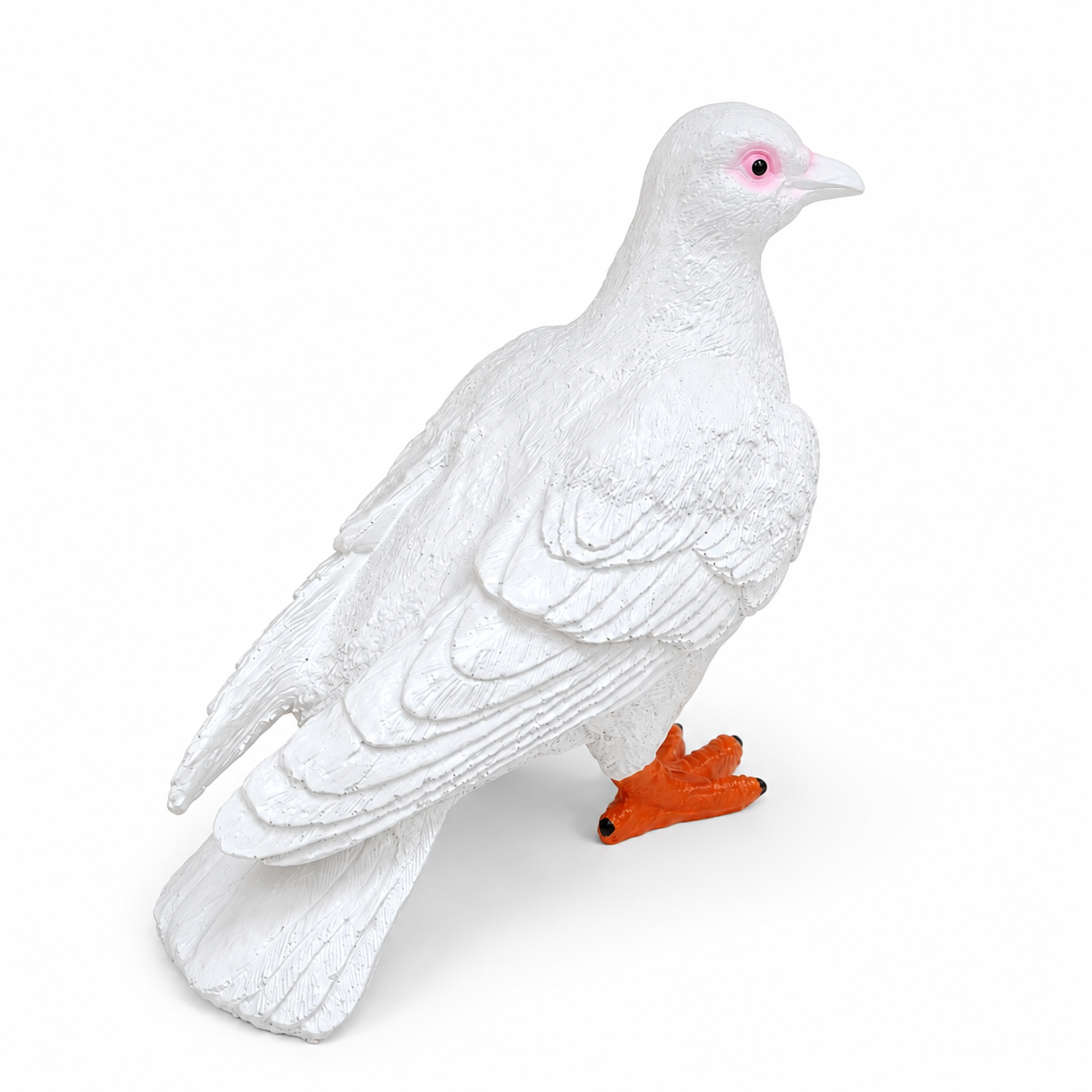 Canlı Boy Güvercin Biblo Polyester Dekoratif Heykel Hediyelik Ev Ofis Bahçe Dekoru 24 cm