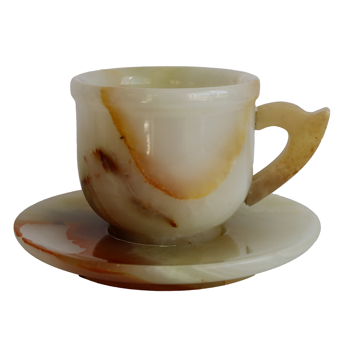 El Yapımı Oniks Doğal Taş Fincan Seti – 2’li & 6’lı Takım Seçenekleri – Şık Dekoratif Kahve Fincanı – Doğal Desenli Lüks Taş Tasarım