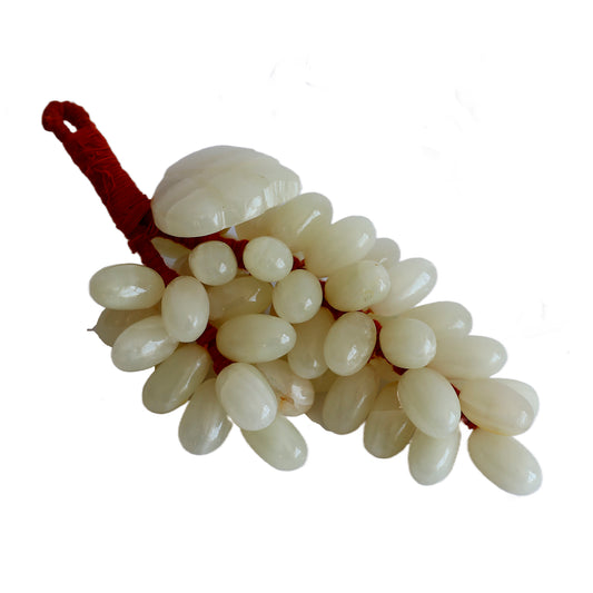 Doğal Oniks Taş 50 Taneli Üzüm Dekor – Feng Shui Bereket ve Bolluk Sembolü, El Yapımı Şık Ev Aksesuarı