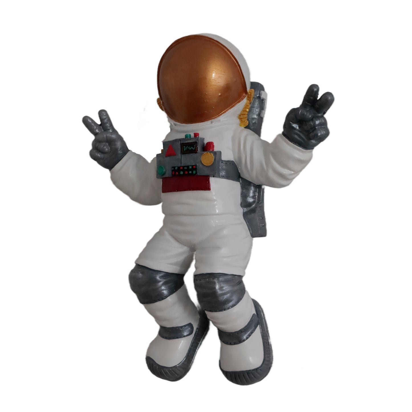"Renkli Akrilik Boyama ile Polyester Astronot Dekorasyon Parçası- Dekoratif Uzay Temalı Biblo"