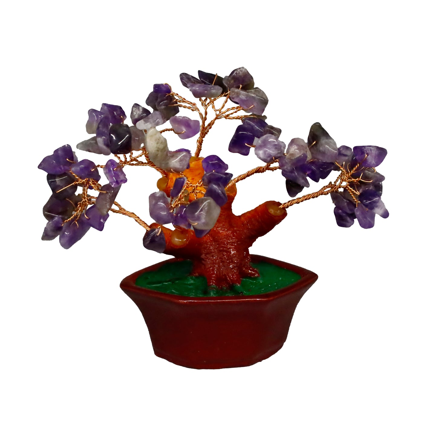 Ametist Doğal Taşlı Bonsai Hayat Ağacı - Dekoratif ve Şifalı Enerji Ağacı