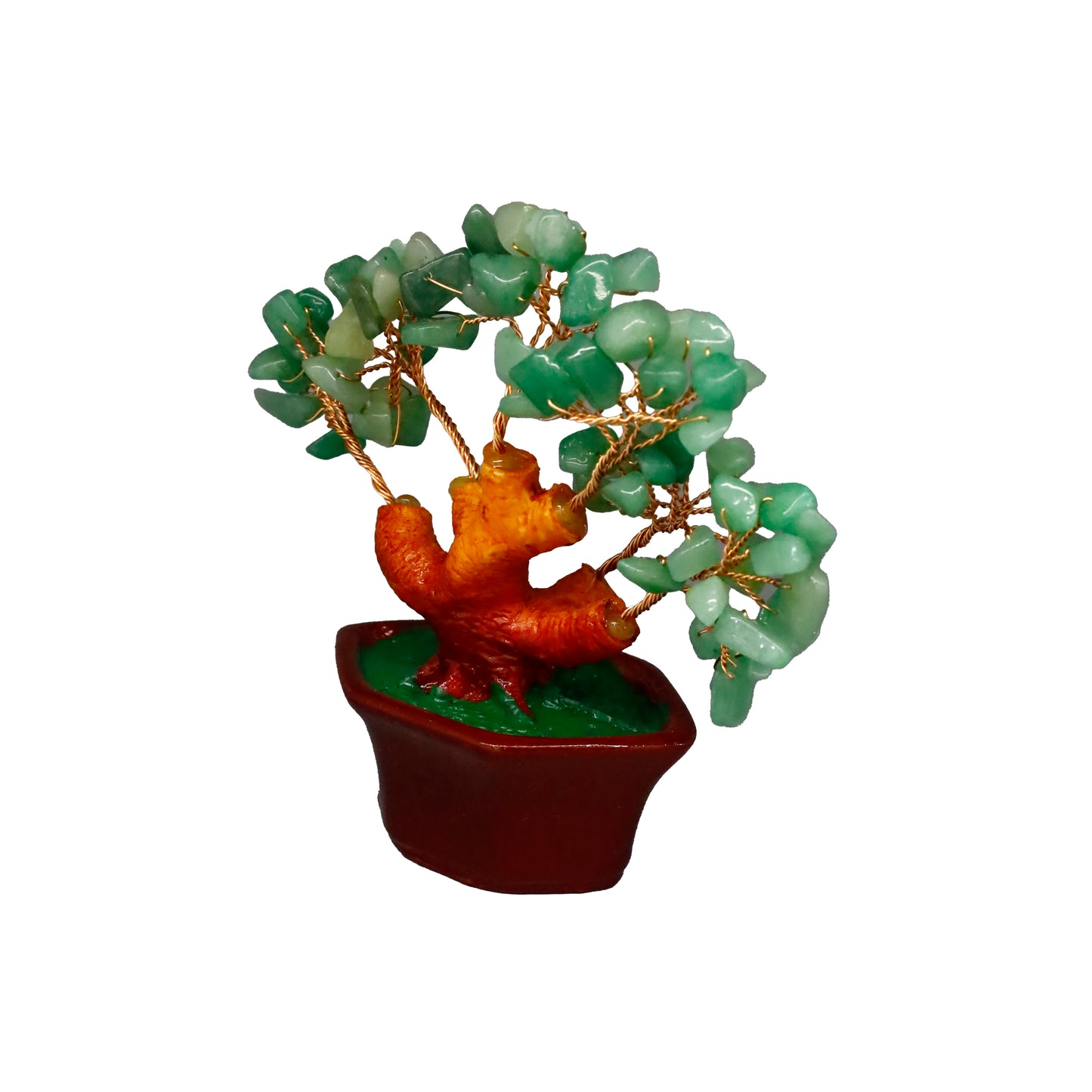 Yeşim Doğal Taş Bonsai Ağacı - Dekoratif Şans ve Bereket Ağacı